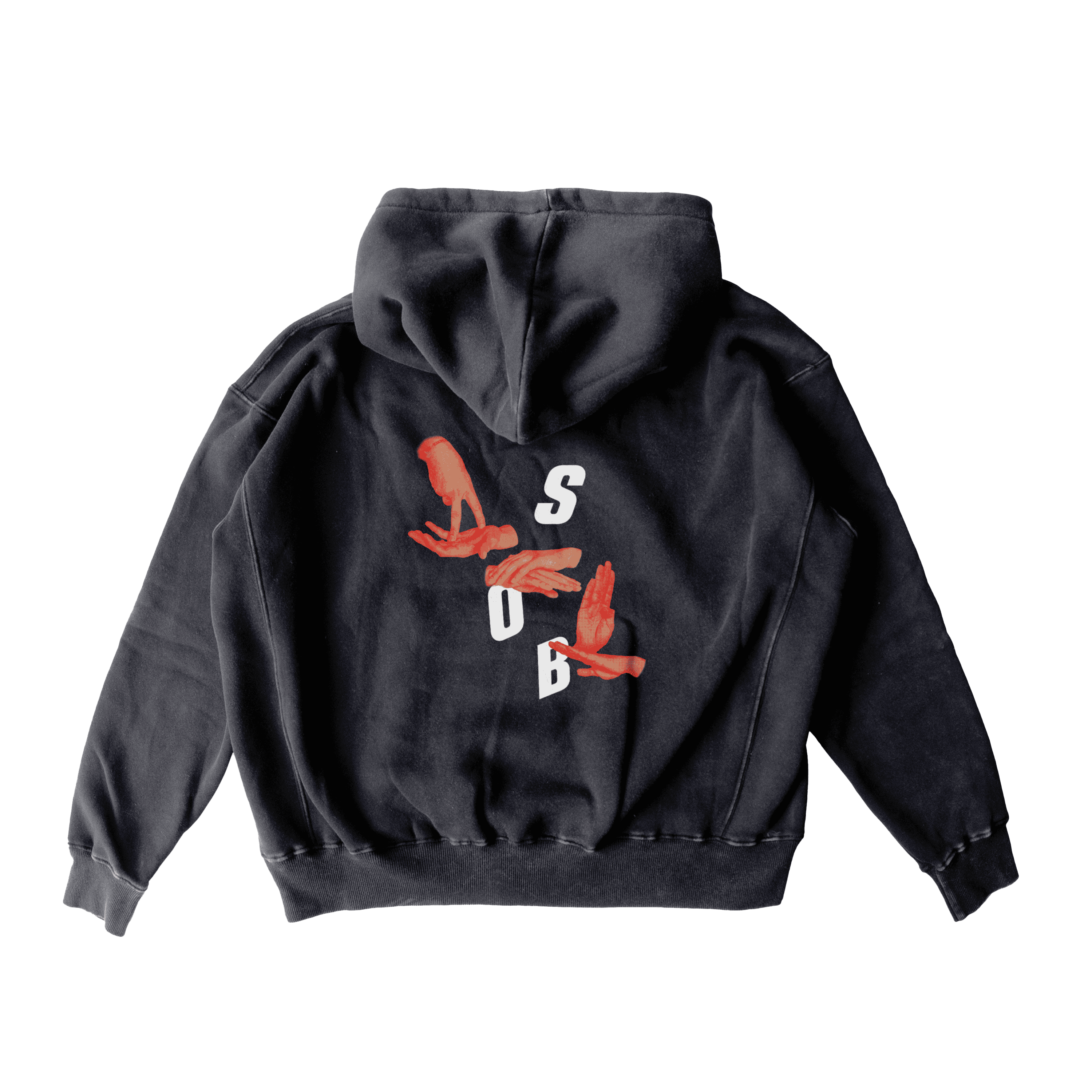 S.O.B Hoodie - Washed Black