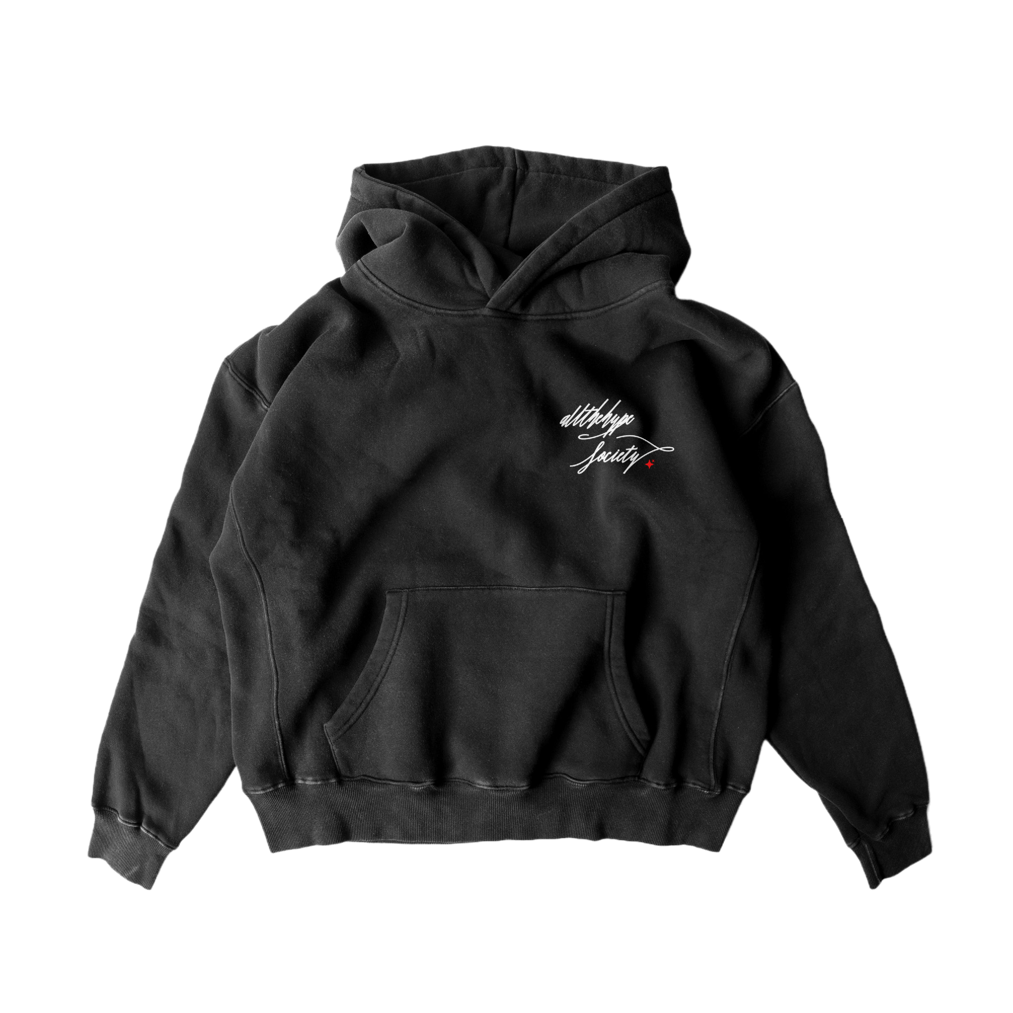 rebirth logo hoodie - coal