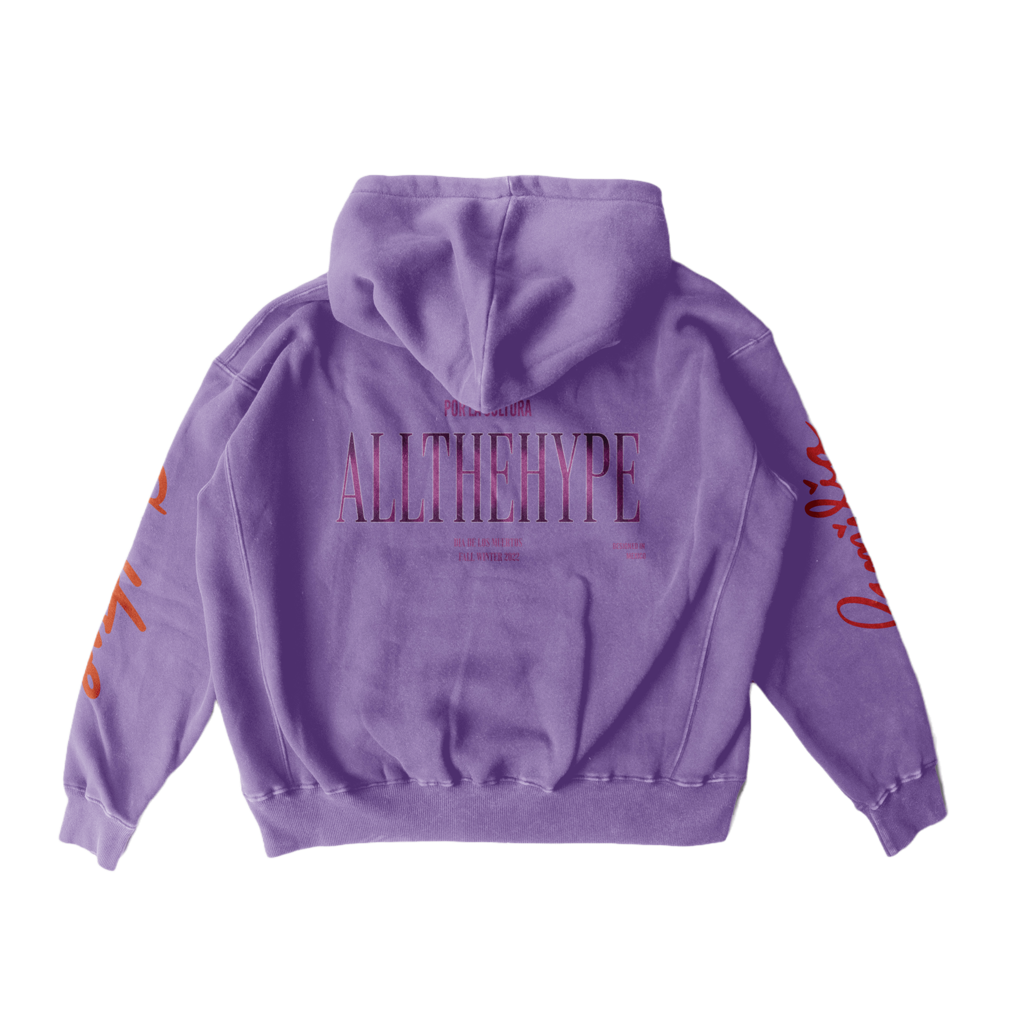 Santa Muerte hoodie - purple